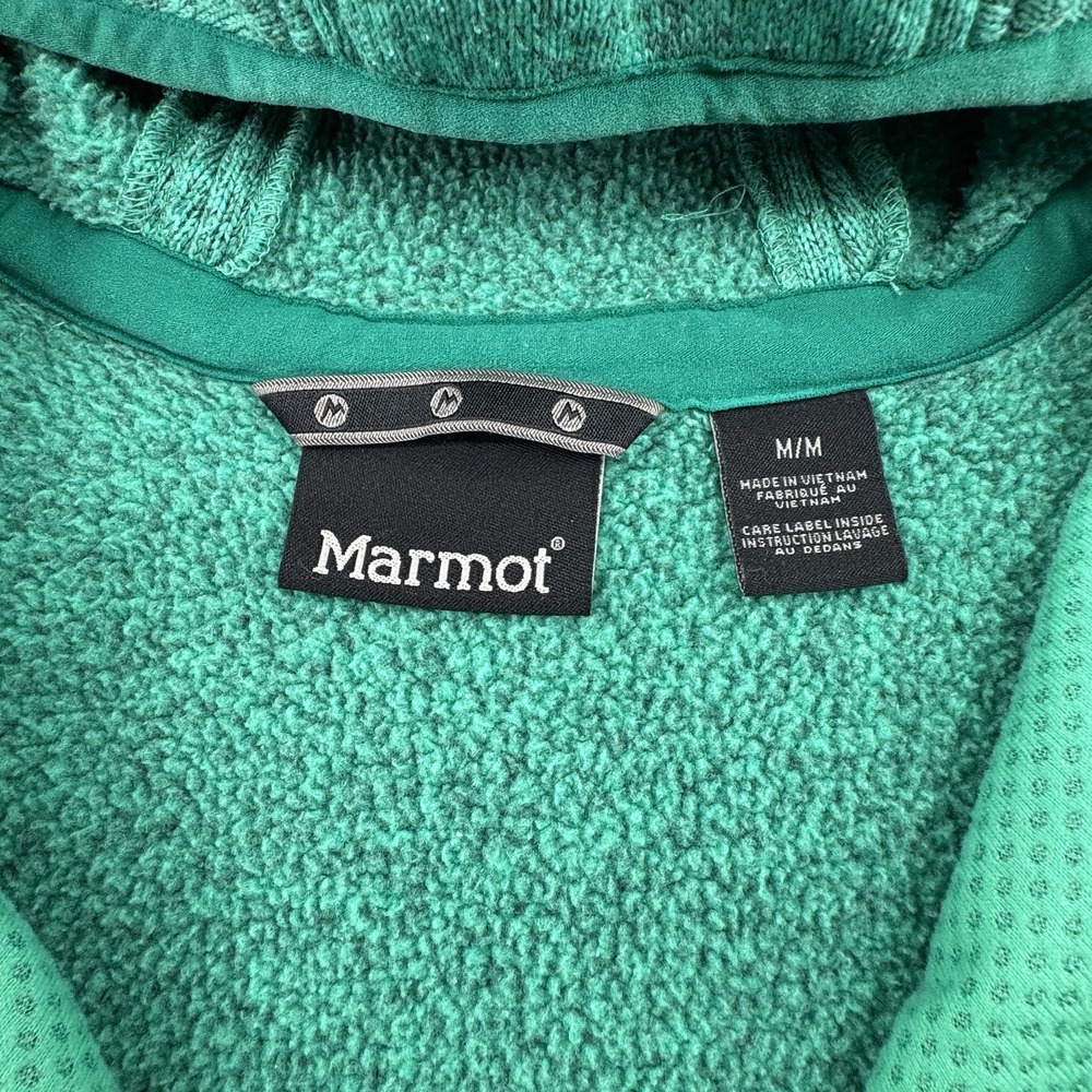 Marmot Norhiem Sweater Knit Fleece Jacket Women's Med Gorpcore Heather Green - Picture 10 of 16